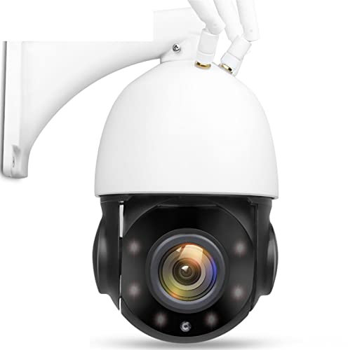 Videocamera Sorveglianza, Telecamera IP esterna da 5 MP 4G Sim Card AI Tracciamento automatico Zoom 30X Telecamera Speed ​​Dome PTZ IR 80m 4.5 pollici Sicurezza CCTV Camhi APP per uso esterno e domest