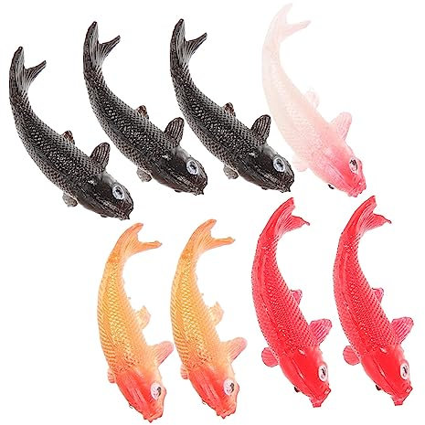 Supvox 8 Stücke Mini Puppenhaus Realistische Miniatur Fisch Spielzeug Für Jungen Und Mädchen Decor Maßstab 112