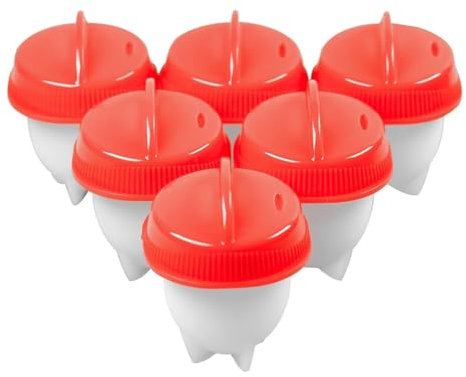 Silikon-Eierkocher-Set, Eier Silikon Kocher Schale, Eierkochern Ohne Schale, Eierkocher (6 Stück) | BOILCUP