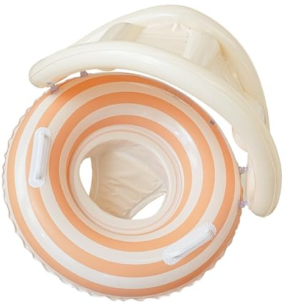 Baby Schwimmreifen Mit Sonnendach - Aufblasbare Schwimmhilfe Für Kinder Mit UV-Schutz,Baby Lollipop Schwimmring Mit UV-Schutz Verdeck Für Mädchen Outdoor Wasserspaß See Pool