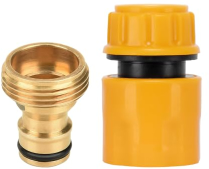 Hose Connector Garden Hose Fitting Set, Universal Kitchen Mixer Tap Hose Connector & End Quick Connector, Sink to Outside Hose Pipe Fitting, Universal Kitchen Tap, for Standard Indoor Threaded