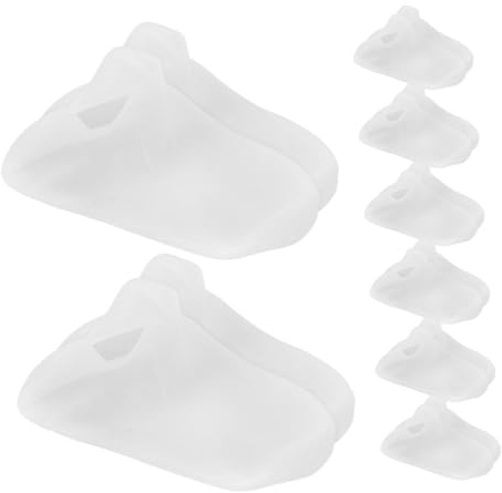 GALPADA 8paare Silikonsocken für Fußpeeling mit Feuchtigkeitsgel zum Aufweichen Trockener Haut Rutschfest für Damen und Herren Wiederverwendbar für Pediküre