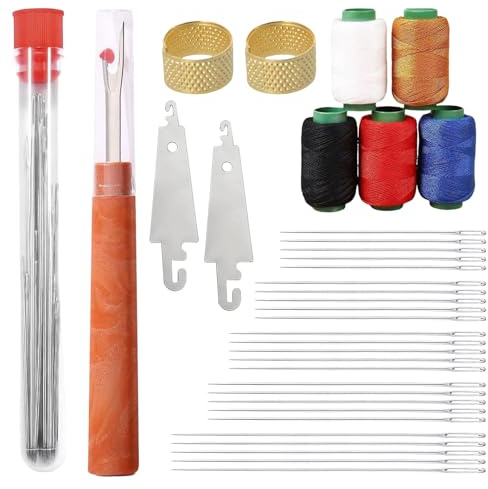 Kit Costura, 36 Piezas Sewing Kit, Estuche de Costura Portátil y Multifuncional para Costura a Mano, Trabajos de Aguja y Manualidades Textiles