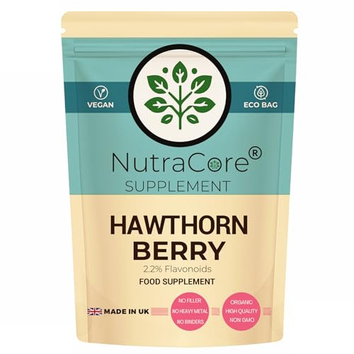 Hawthorn Berry 6000mg Heart Health Support 90 Capsules UK Vegan