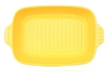 gratängform Diamond Ear Handtag rektangulär design i ugnstil(Yellow,Små)