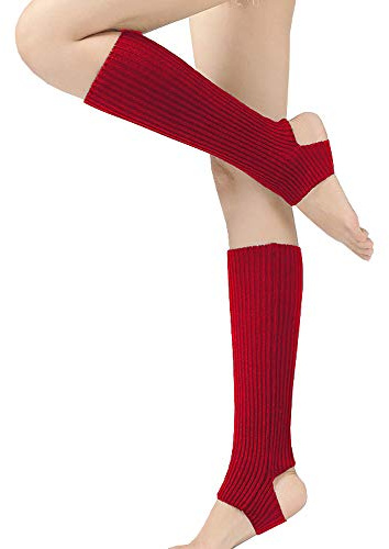 VELLETTE Stulpen Legwarmer Damen Bein Stulpen warme Beinstulpen Strick-Stulpe Beinwarmer Leg warmer Grobstrick Stulpens Winter Lange WarmeSocken