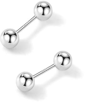 Silberne Ohrringe, Ohrringe Boho Doppelte Perlen Ohrringe Herbst Silber 999 Schmuck Damen