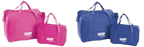 GioStyle Set di 2 Borse Termiche Selap | P 29x11x19 cm - G 40,5x19x28 cm | Ideali per la Spesa | Colori Assortiti