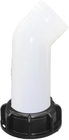 Kustimantu Boquilla de drenaje con tuerca IBC 1000L Boquilla de tanque de agua Conexión de la válvula de extensión Boquilla de manguera Adaptador IBC Depósito de agua Boquilla de grifo para grifo de