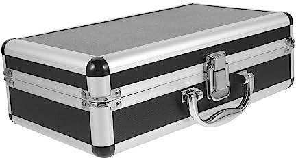 HAMPPLIES Maletín Profesional para Micrófono Inalámbrico con Asa Estuche de Almacenamiento Resistente y Personalizable para Micrófonos y Accesorios Compatible Mayoría de