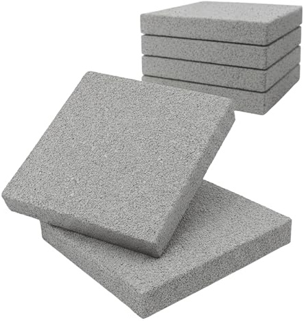 Fanuli Manufatti Set 4 Basi Ombrellone in Cemento 50x50 – Mattoni Pesanti Grigi 40 kg Cadauno – Totale 160 kg – Zavorra Ombrelloni E Gazebo – Made in Italy (4, Pesante Grigio)