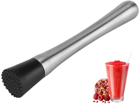 Cocktail-Stößel Edelstahl Bar Stick Mojito Stampfer Fruit Mixer Ideal Barkeeper Werkzeug(1 stück )