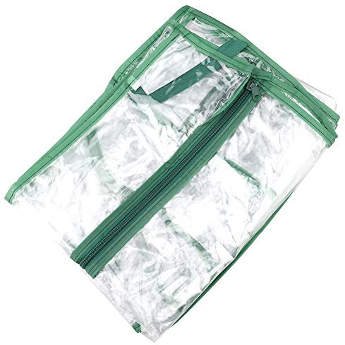 VKTY Housse de rechange en plastique transparent pour mini serre en PVC - Convient pour cadre de serre, plantes et fleurs - Accessoires de jardin (sans cadre) (3 niveaux)