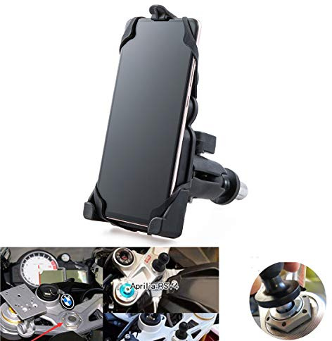 Motorrad Handyhalter Motorräder Telefonhalter passen 3,5 '' - 7,5 '' Smartphone für Motorrad mit Rundem Loch