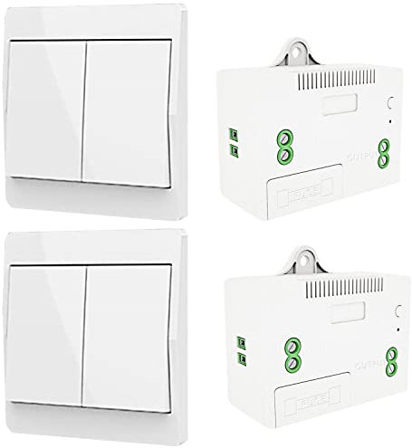 DieseRC Selbst-generierender Funk Lichtschalter, RF Funkschalter und Relais Empfänger, Controller mit Sicherung, Kinetischer Schalter ohne Batterie