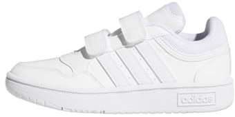 adidas Hoops Lifestyle Basketball Hook-and-Loop Shoes, Zapatos Unisex niños, Cloud White Cloud White Cloud White, 35 EU