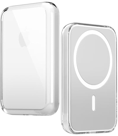elago Funda Híbrida Transparente Compatible con MagSafe Paquete de Baterías - Tecnología Híbrida PC + TPU, Anti-Amarillo, Cristalina, Cubierta a Prueba de Golpes, Funda Protectora (Transparente)