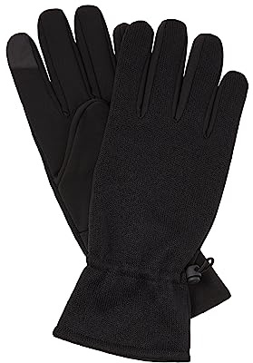TOM TAILOR Denim Herren 1038534 Handschuhe mit funktionalen Fingerspitzen, 29999-Black, OneSize