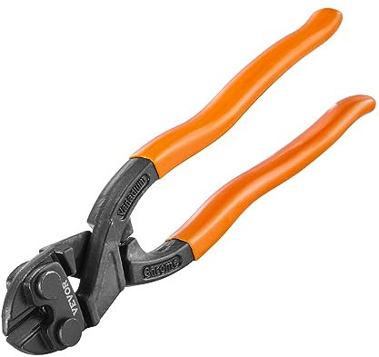 VEVOR Bolzenschneider Bolzenschere 203,2 mm, 2/2,5/3 mm Bolzenschneider 57–62 HRC Seitenschneider Bolzenschere Kettenschneider Zum Schneiden von Stahldrähten, Ketten, usw. Drahtschneider Drahtschere