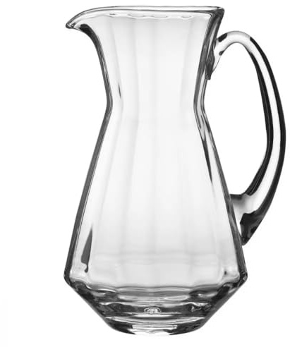 Krosno Krug Celebration, 1,5 L (1500 ml), Handgefertigtes Glas, Klassisches und Elegantes Design, Ideal für Wasser, Saft, Getränke | Bleifreies Kristallglas
