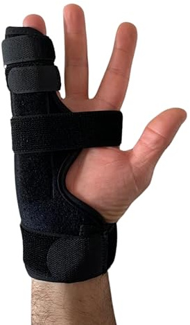 DALLAR Fingerschiene Kleiner Finger – Verstellbare Schiene für Boxerfraktur (5. Mittelhandknochen), Luxation, Arthritis, Tendinitis – Für rechte und linke Hand, atmungsaktiv und stabilisierend