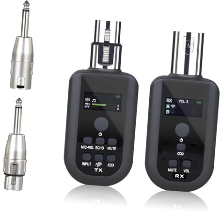 IMIKEYA Système Micro Sans Fil Xlr Émetteur-récepteur Audio Sans Fil Adaptateur Transmission Xlr Sans Système Microphone Sans