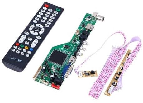 LKWVQRQE Carte Mère TV LCD YY30-1 RR52C.03A Compatible DVB-T DVB-T2 avec Télécommande À Clé