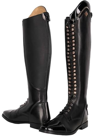 Imperial Riding Femme Reitstiefel Irholania Dressage Botte d'équitation, Rose laqué Noir, 36 EU