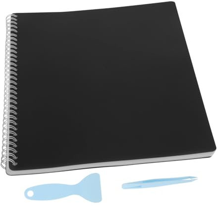 Alipis Large Reusable Sticker Collection Book for Boy Girl Blank Sticker Album Organizer with Tools for Easy Use Gift for Boys and Girls Fine Paper