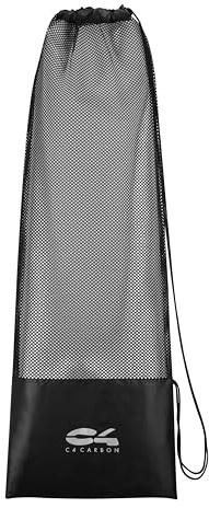 C4 Netztasche für Flossen zum Schnorcheln, Apnoe, Unterwasserausrüstung – reißfestes Gewebe, verstärkter Boden – Mesch Bag erhältlich in 2 Größen