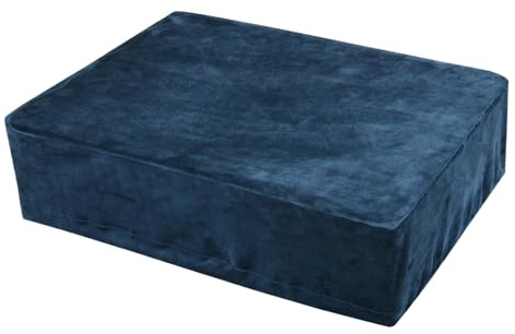 Couverture de plateau tournant - Housse de platine vinyle | Couverture de la platine vinyle | Couvercle de la plaque tournante en tissu | Étui de protection à manches souples pour le goujon, bleu