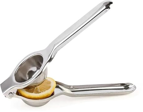 Multifictional Citrus Press en acier inoxydable grand format, presse à main au citron, manuel de presse à jus pour la cuisine, le bar et à la maison avec 5 cm de diamètre pour les (Sacs)