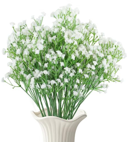 22 Pcs Flores Artificiales Decoracion, 28 cm Ramos de Flores Artificiales