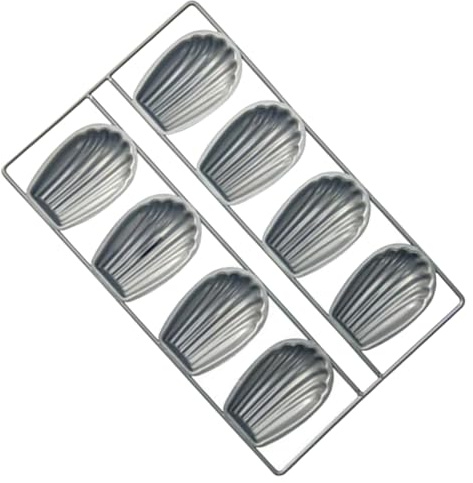 BABIBAOBEI Stampo professionale per madeleine antiaderente a 8 cavità a tema animale per gelatine al cioccolato e attività familiari accessori da forno a forma di animale
