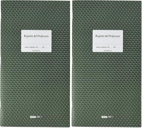 EDIPRO - E2090CL6 - Registro del professore a 6 classi f.to 31x17 (Confezione da 2)