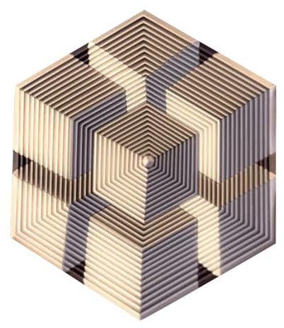 Spinner Hexagonal imprimé en 3D – Appareil sensoriel, Jouet Silencieux de 10 cm pour l'école, Anti-Stress en résine avec Un Design Cool, Fourniture d'étude, Gadget de Bureau pour Adultes, Adolescents