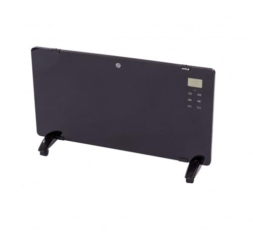 Oypla 2000W Black Glass Free Standing/Wall Mounted Electric Panel Heater