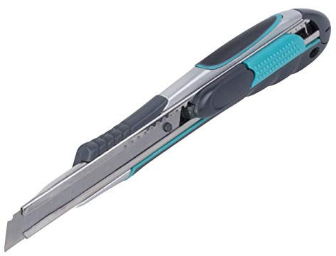 wolfcraft Profi-Dual-Sicherheitsmesser mit 9 mm Abbrechklinge I 4285000 I Für filigrane Schneid- und Bastelarbeiten