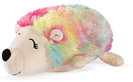FRINGE STUDIO Rainbow Hedgehog-Plush Dog Toy (289356), Multicolor