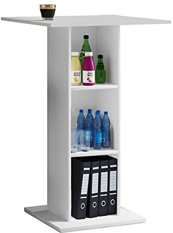 VCM Holz Rednerpult | Maße ca. H. 108 x B. 70 x T. 70 cm | Stehpult mit DREI großen Fächern | Stehtisch - Bofus