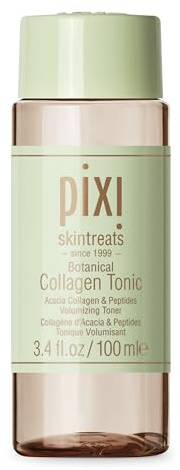 Pixi Beauty Botanical Collagen Tonic | Tónico Facial Hidratante y Voluminizador con Péptidos y Botánicos para Reafirmar y Revitalizar | Tónico Hidratante Diario sin Alcohol | 3.4 fl oz/100 ml
