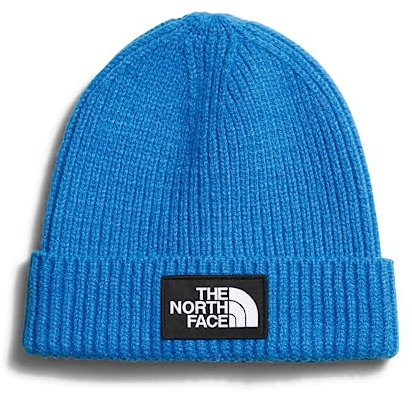 THE NORTH FACE Kids' Box Logo Cuff Winter Beanie Mütze, Optic Blue, One Size, Optisches Blau, Einheitsgröße