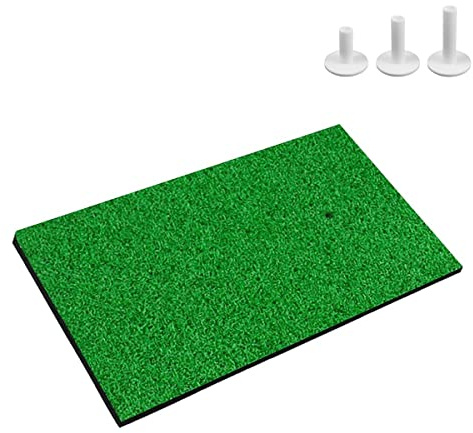 Scott Edward Golf Schlagmatte Tee Rasen, rauer Rasen und Fairway Rasen Mehrere Versionen Tragbare Golf Training Matte Übung Trainingsmatte für Innen und Außen mit 3Pcs Gummi Tees