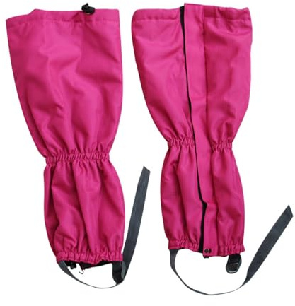 LYHXYLFT Gamaschen for Wandern, Gamaschen Gegen Schlangenbisse, Beinschutz, Klettverschluss-Design for Einfachen An- Und Ausziehen, for Wandern, Trekking, Klettern, Jagen Und Skifahren(Pink)