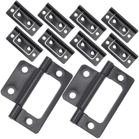 QUMIIRITY 10stücke Schwarze Selbstschließende Eisen-scharniere Für Möbel Und Schränke Heavy Duty Türscharniere Mit Präziser Fertigung Für Langlebige Nutzung Und Einfache Installation