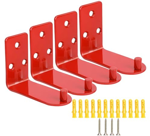 Feuerlöscher-Halter, 4 Stück Feuerlöscher-Halter, Wandhaken für Feuerlöscher, Universal Feuerlöscher-Halter für Feuerlöscher bis 9 kg, für Schulen, Büros, Hotle mit Schraube