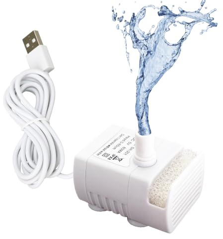Crumye Cat Water Fountain Replacement Pump fits Various Pet Water Fountains