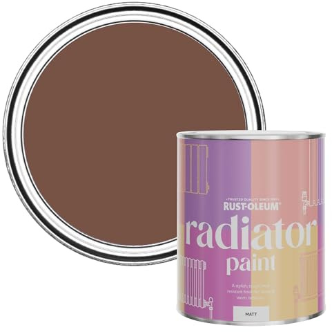 Rust-Oleum Heat-Resistant Radiator Paint in Matt Finish - Faded Ember 750ml