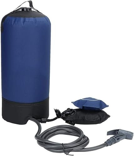 Solardusche Camping Tasche Wasser mit Fußpumpe Tragbares Camp für Stall Duschen Heizung Indoor Rinse Kit kf-103012