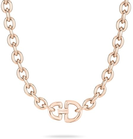 LIEBESKIND Berlin Damen Halskette LJ-1752-N-45 aus Edelstahl in IP Roségold